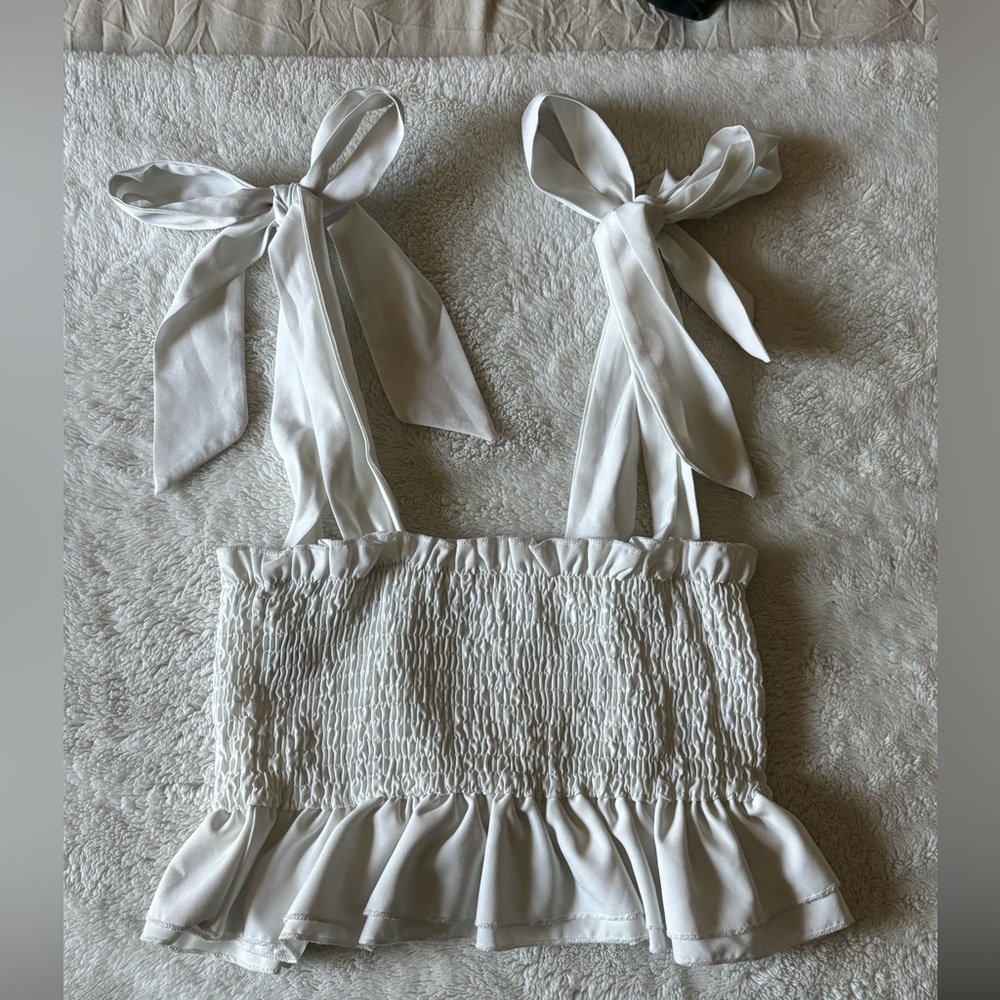 Cropped Tie shirt